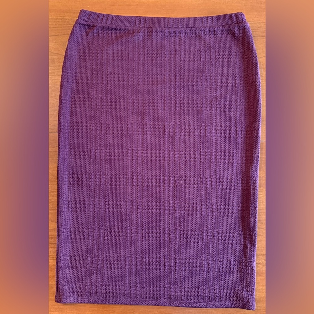 Leith Maroon Pencil Skirt (Lrg)